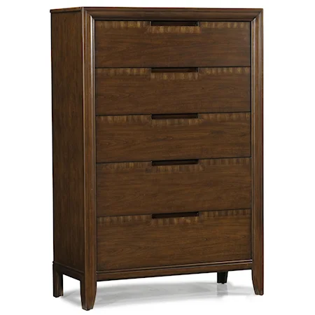 Contemporary 5 Drawer Chest